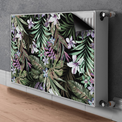 Dekorative Heizkörperabdeckung Palmenblumen