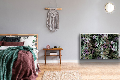 Dekorative Heizkörperabdeckung Palmenblumen