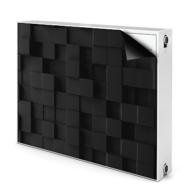 Magnet Heizkörperverkleidung Schwarze 3d-würfel