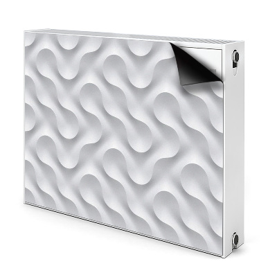 Heizkörperverkleidung magnetisch Wellige 3d-illusion