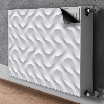 Heizkörperverkleidung magnetisch Wellige 3d-illusion
