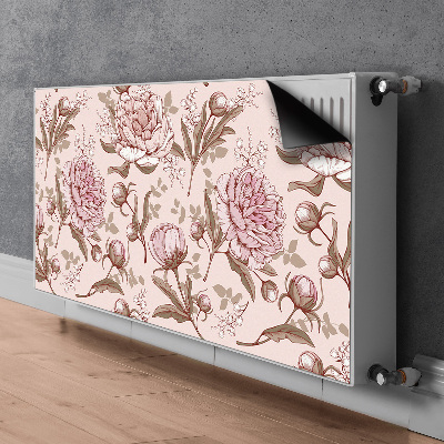 Magnet Heizkörperverkleidung Rosa pfingstrosen