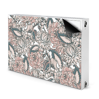 Magnet Heizkörperverkleidung Pinke blumen