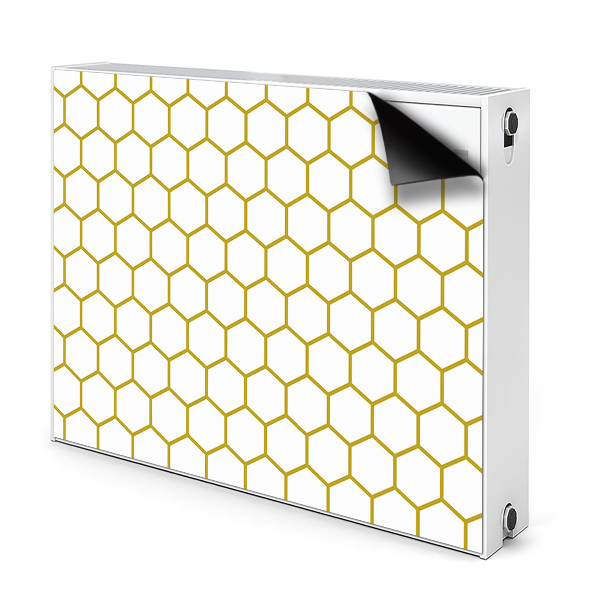Dekorativer Heizkörpermagnet Bienenwabe