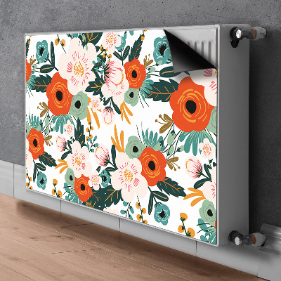 Heizkörperverkleidung magnet Farbenfrohe blumen