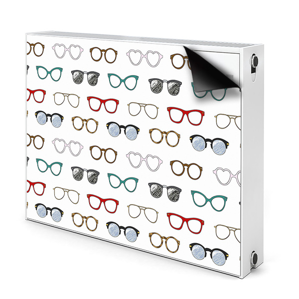 Dekorativer Heizkörpermagnet Retro-brille