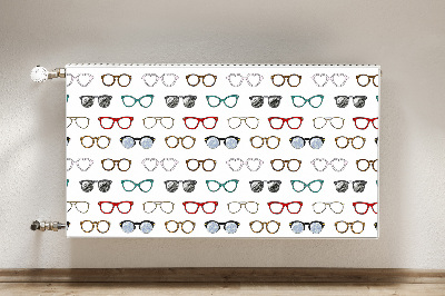 Dekorativer Heizkörpermagnet Retro-brille