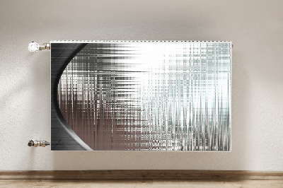 Magnet Heizkörperverkleidung Silber abstraktion