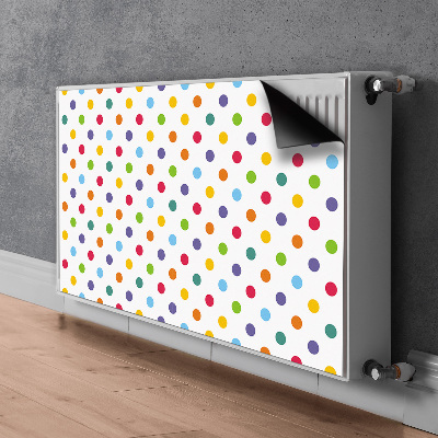 Heizkörperverkleidung magnet Farbenfrohe punkte