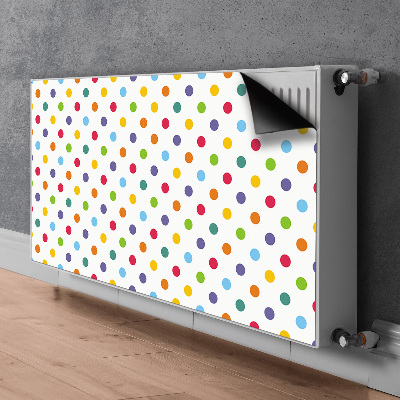 Heizkörperverkleidung magnet Farbenfrohe punkte