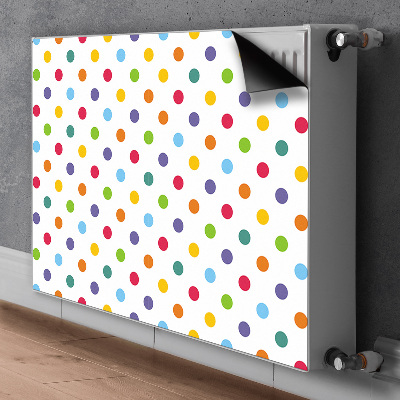 Heizkörperverkleidung magnet Farbenfrohe punkte