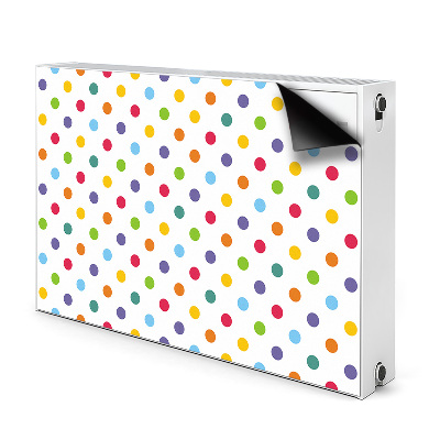 Heizkörperverkleidung magnet Farbenfrohe punkte