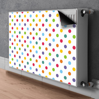 Heizkörperverkleidung magnet Farbenfrohe punkte