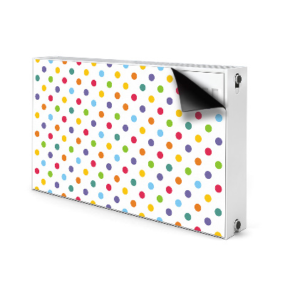 Heizkörperverkleidung magnet Farbenfrohe punkte