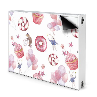 Magnet Heizkörperverkleidung Süßigkeiten und luftballons