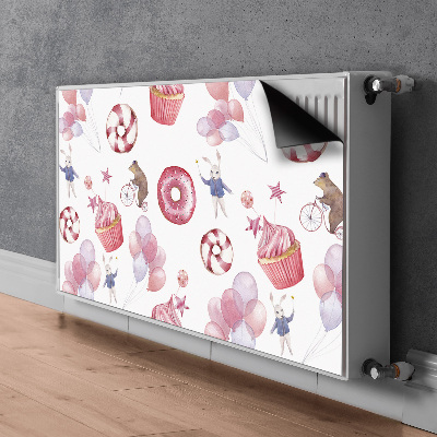 Magnet Heizkörperverkleidung Süßigkeiten und luftballons