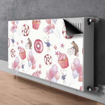 Magnet Heizkörperverkleidung Süßigkeiten und luftballons