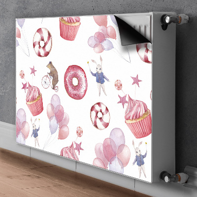 Magnet Heizkörperverkleidung Süßigkeiten und luftballons