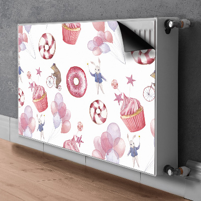 Magnet Heizkörperverkleidung Süßigkeiten und luftballons