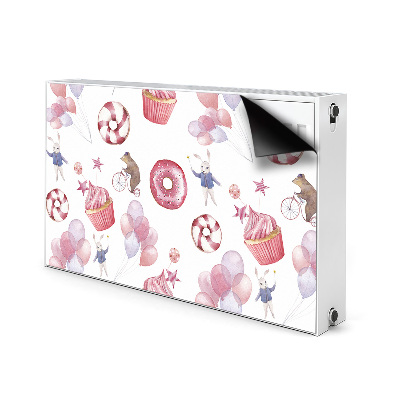 Magnet Heizkörperverkleidung Süßigkeiten und luftballons
