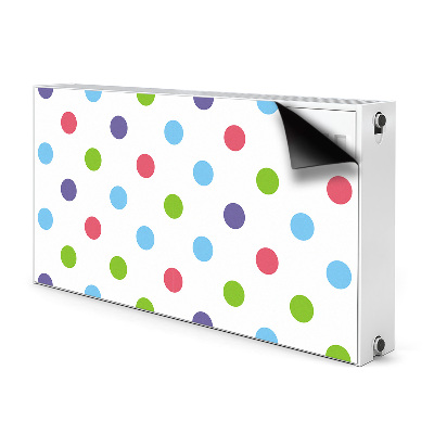 Heizkörperverkleidung magnet Farbenfrohe punkte