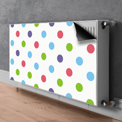 Heizkörperverkleidung magnet Farbenfrohe punkte