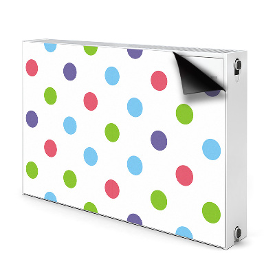 Heizkörperverkleidung magnet Farbenfrohe punkte