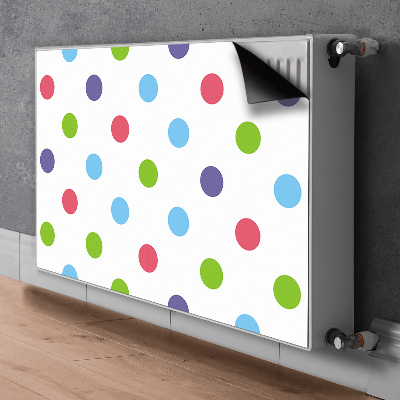 Heizkörperverkleidung magnet Farbenfrohe punkte