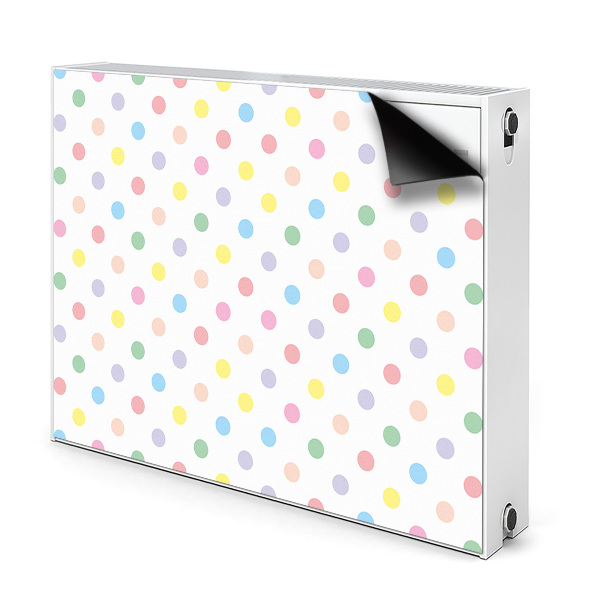 Heizkörperverkleidung magnet Farbenfrohe punkte