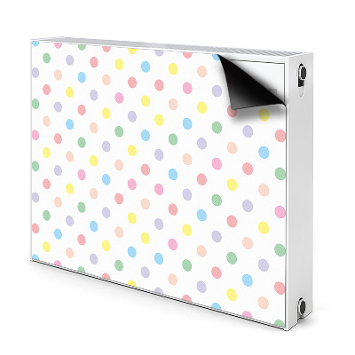 Heizkörperverkleidung magnet Farbenfrohe punkte