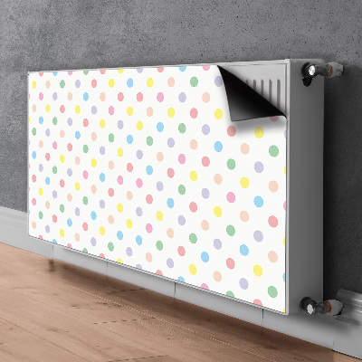 Heizkörperverkleidung magnet Farbenfrohe punkte
