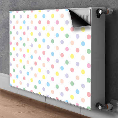 Heizkörperverkleidung magnet Farbenfrohe punkte