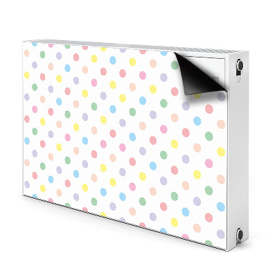 Heizkörperverkleidung magnet Farbenfrohe punkte