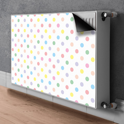 Heizkörperverkleidung magnet Farbenfrohe punkte