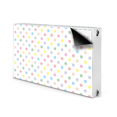 Heizkörperverkleidung magnet Farbenfrohe punkte