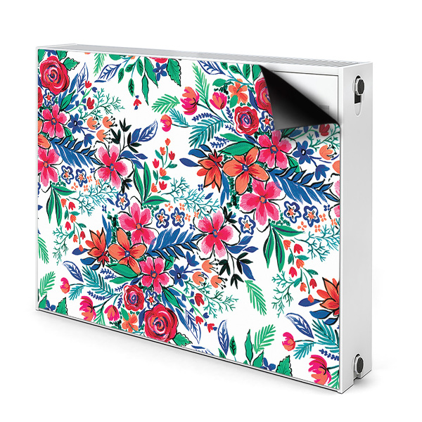 Heizkörperverkleidung magnet Farbenfrohe blumen