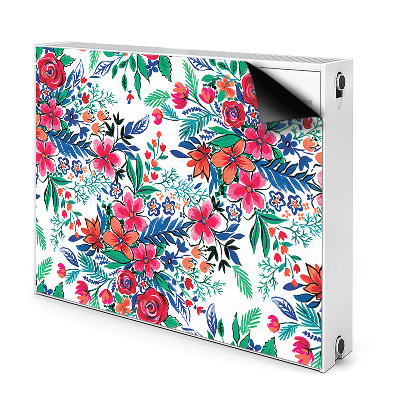 Heizkörperverkleidung magnet Farbenfrohe blumen