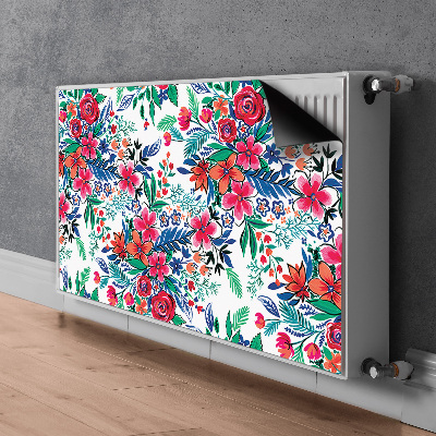 Heizkörperverkleidung magnet Farbenfrohe blumen