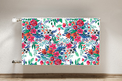 Heizkörperverkleidung magnet Farbenfrohe blumen