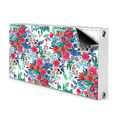 Heizkörperverkleidung magnet Farbenfrohe blumen