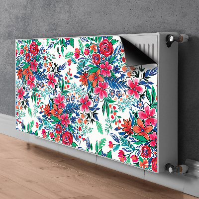 Heizkörperverkleidung magnet Farbenfrohe blumen