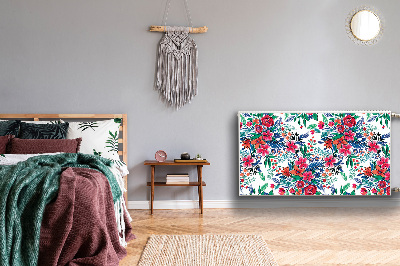 Heizkörperverkleidung magnet Farbenfrohe blumen