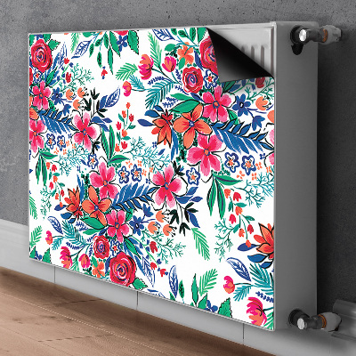 Heizkörperverkleidung magnet Farbenfrohe blumen