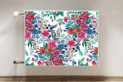 Heizkörperverkleidung magnet Farbenfrohe blumen