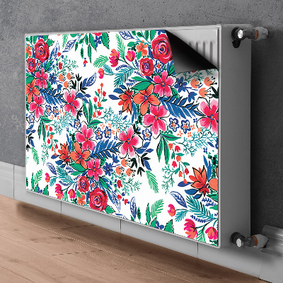 Heizkörperverkleidung magnet Farbenfrohe blumen
