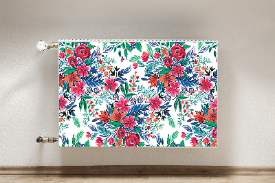 Heizkörperverkleidung magnet Farbenfrohe blumen