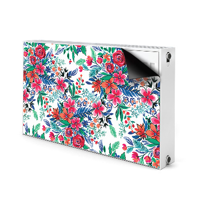 Heizkörperverkleidung magnet Farbenfrohe blumen