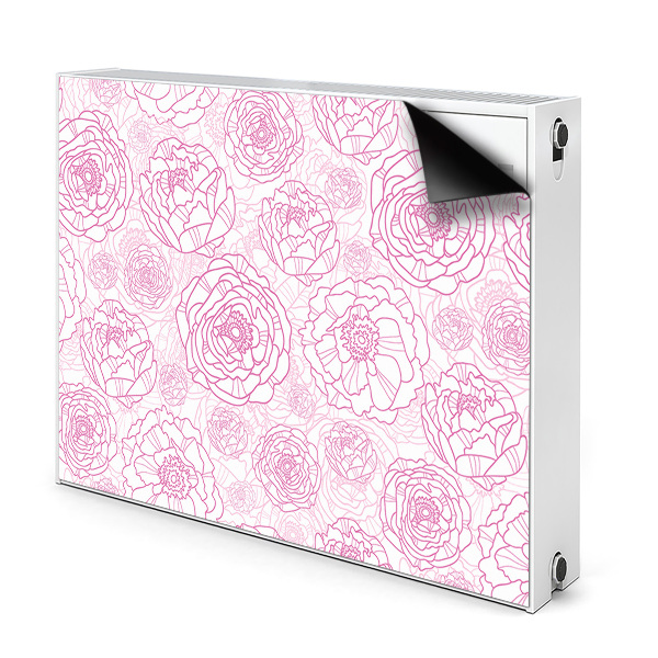 Magnet Heizkörperverkleidung Pinke blumen
