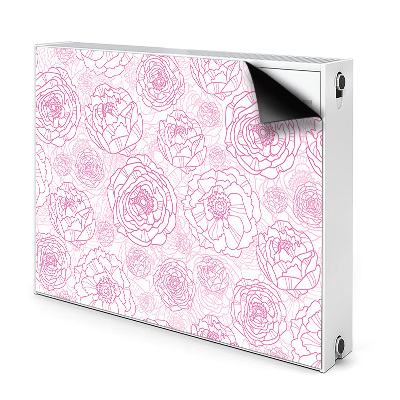 Magnet Heizkörperverkleidung Pinke blumen