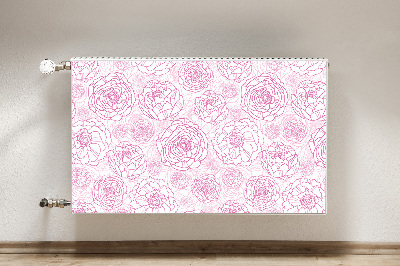 Magnet Heizkörperverkleidung Pinke blumen